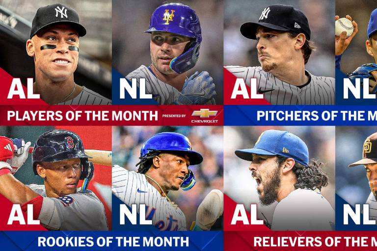 Judge y Alonso son los Jugadores del Mes en MLB, a fuerza de trueno