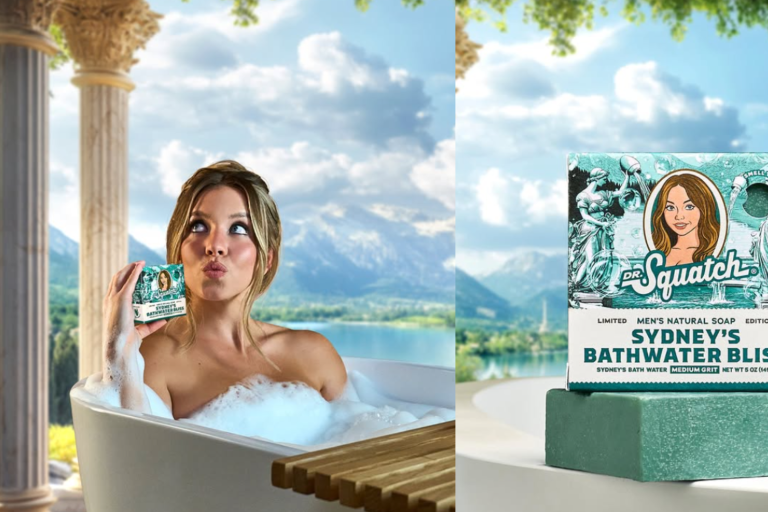Anuncia Sydney Sweeney su propia barra de jabón hecha con su agua de baño usada