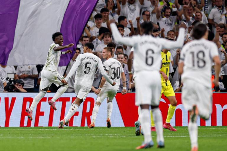 Vinicius y Mbappé lideran triunfo del Real Madrid sobre Villarreal en el Bernabéu