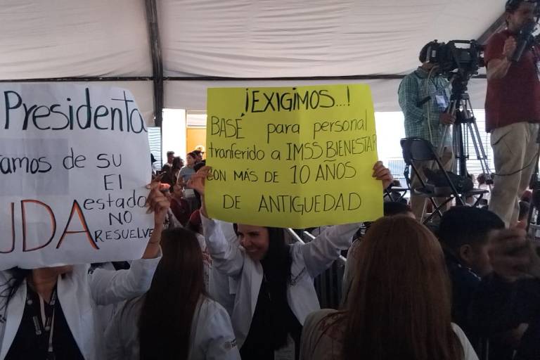 Sheinbaum promete certidumbre a trabajadores de salud transferidos a IMSS Bienestar en Sinaloa