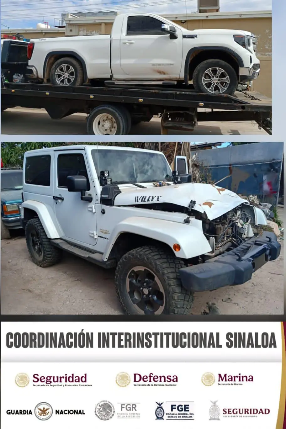 $!Aseguran 8 vehículos con reporte de robo en Pericos, Mocorito