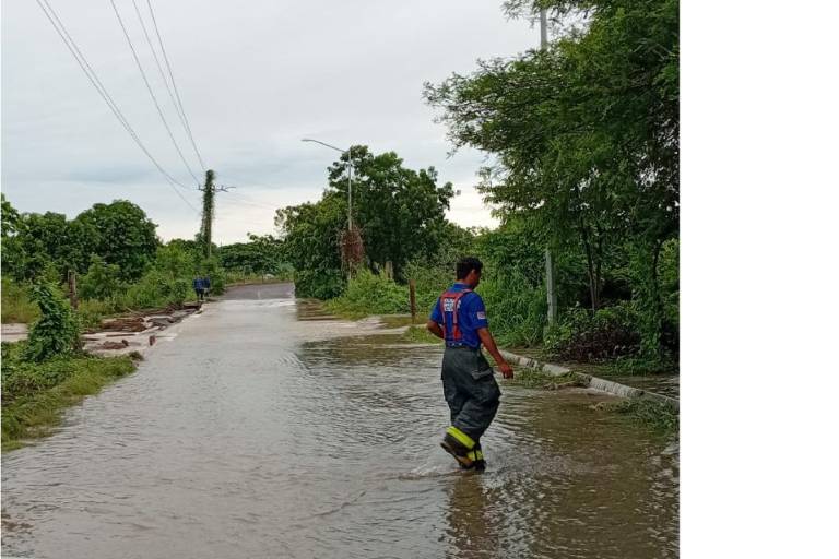 Desalojan universidad en Escuinapa ante crecida de arroyo