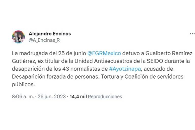 Detienen a ex jefe de Unidad Antisecuestros de PGR, por supuesta tortura a ‘El Cepillo’