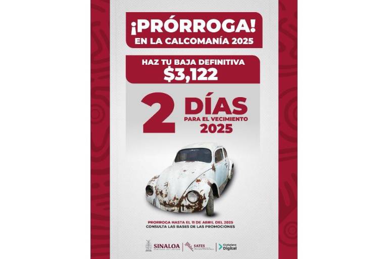 Este viernes vence la prórroga de descuentos en trámites vehiculares en Sinaloa