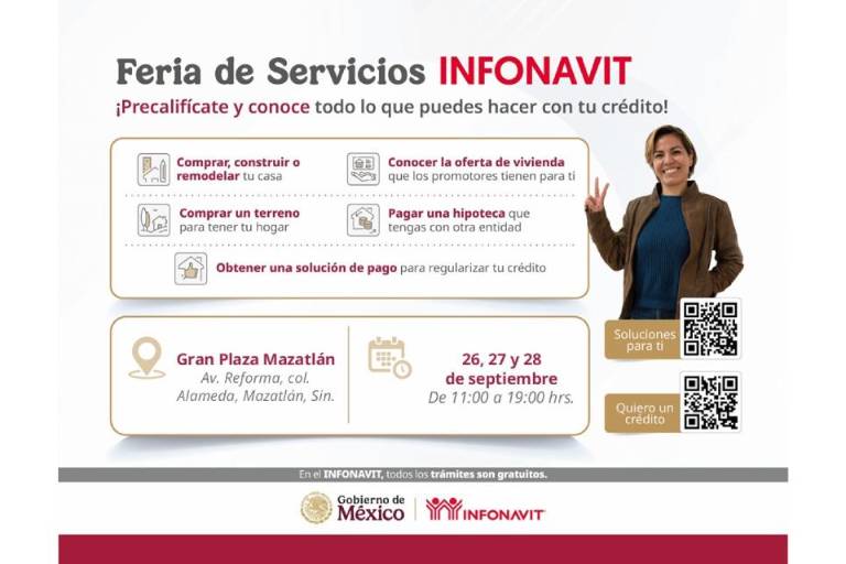 Mega feria de servicios de Infonavit llega a Mazatlán