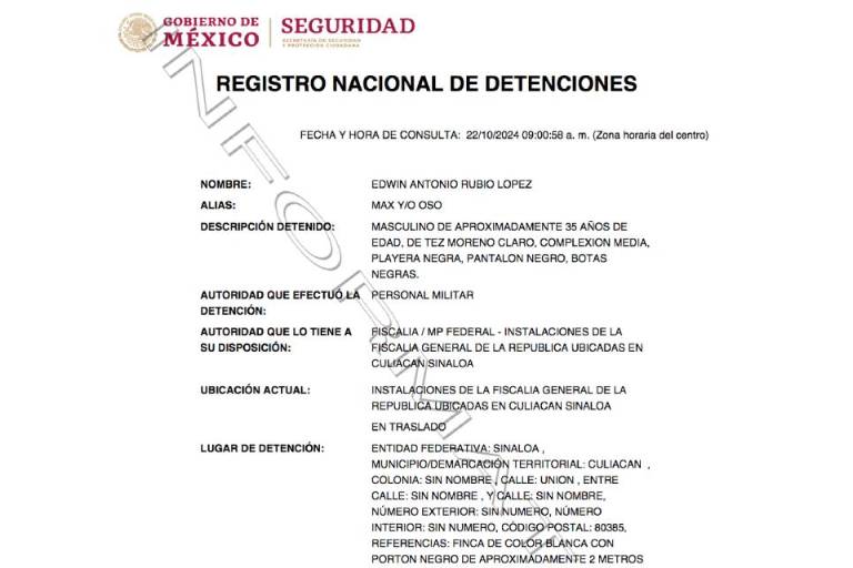 Ejército detiene en Culiacán a ‘El Max’, tras operativo en el 12