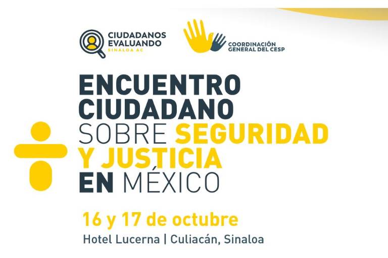 Realizarán este jueves en Culiacán encuentro sobre seguridad y justicia