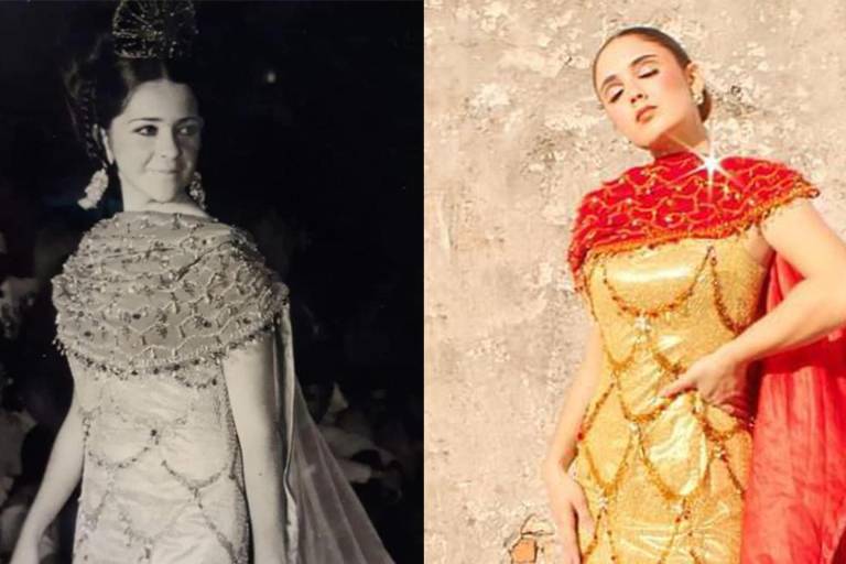 Un traje real une a dos Reinas del Carnaval, Alejandra I y su tía, Irma I