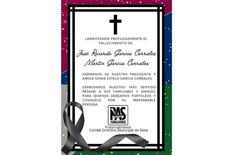 Dos de los asesinados en Elota eran hermanos de la líder municipal del PAS; el partido lamenta su muerte