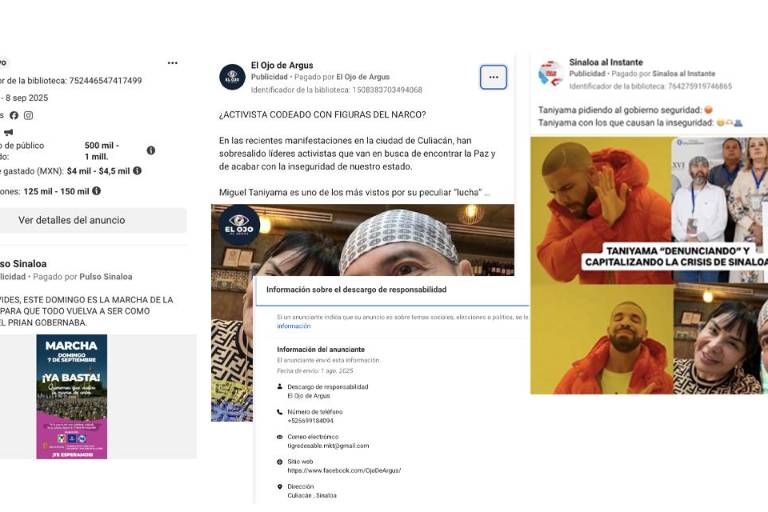 Pagan páginas fachada más de 50 mil pesos en campañas de Facebook contra Taniyama y la marcha