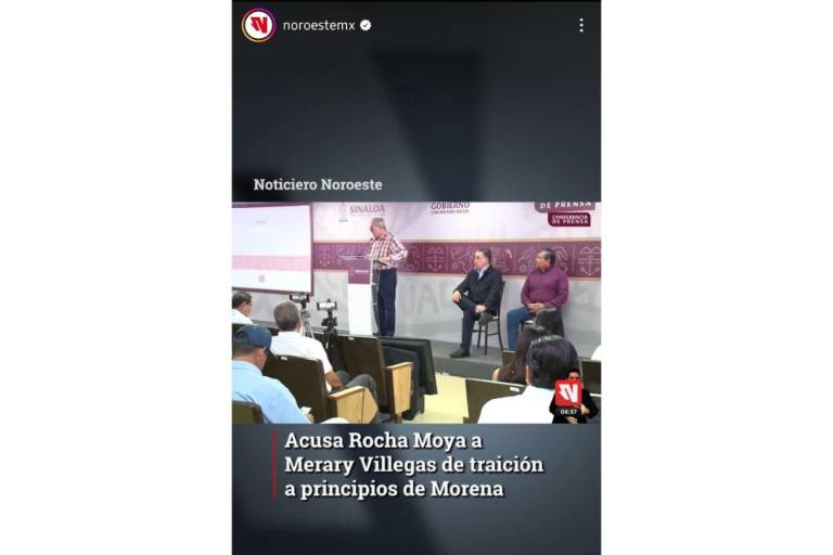 ‘Falso’, refuta Tatiana Clouthier acusaciones de Rocha Moya contra Merary Villegas