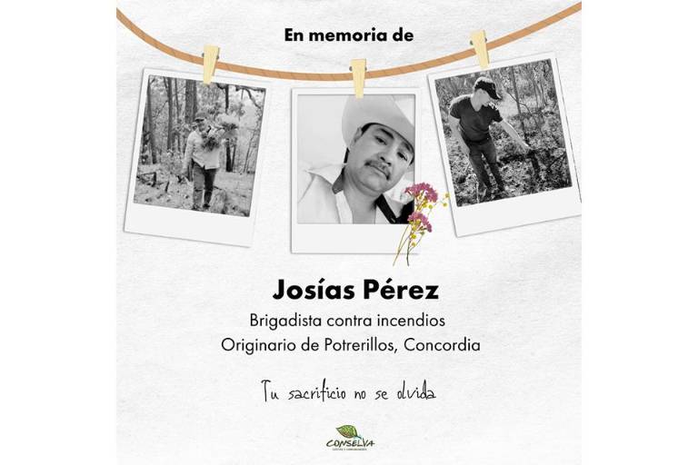 Josías luchó hasta el final de su vida por evitar incendios