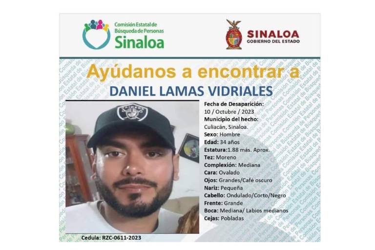 Mantienen búsqueda de Daniel, desaparecido en octubre en Culiacán