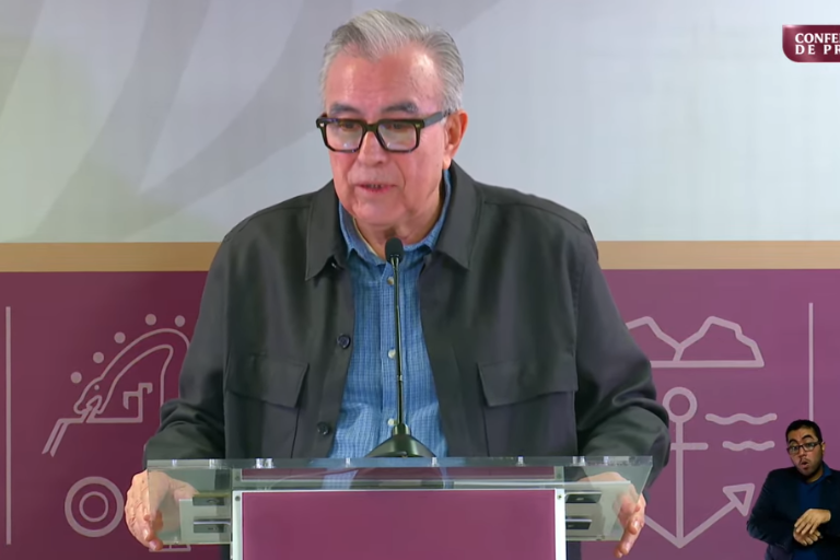 ‘Los enemigos es la delincuencia, nunca el Gobierno’, responde Rocha Moya a marchas en su contra