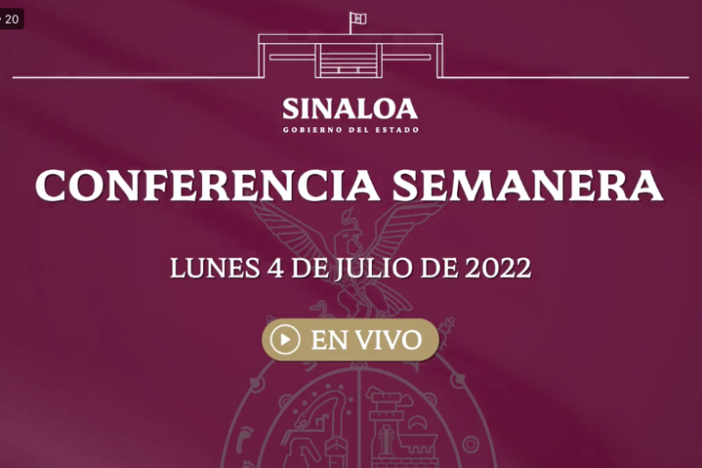 #EnVivo | Conferencia semanera del Gobernador de Sinaloa Rubén Rocha Moya