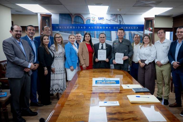 La UAS e IMSS-Bienestar firman convenio de colaboración en beneficio de los estudiantes y la comunidad; coordinan esfuerzos en salud, investigación y práctica profesional