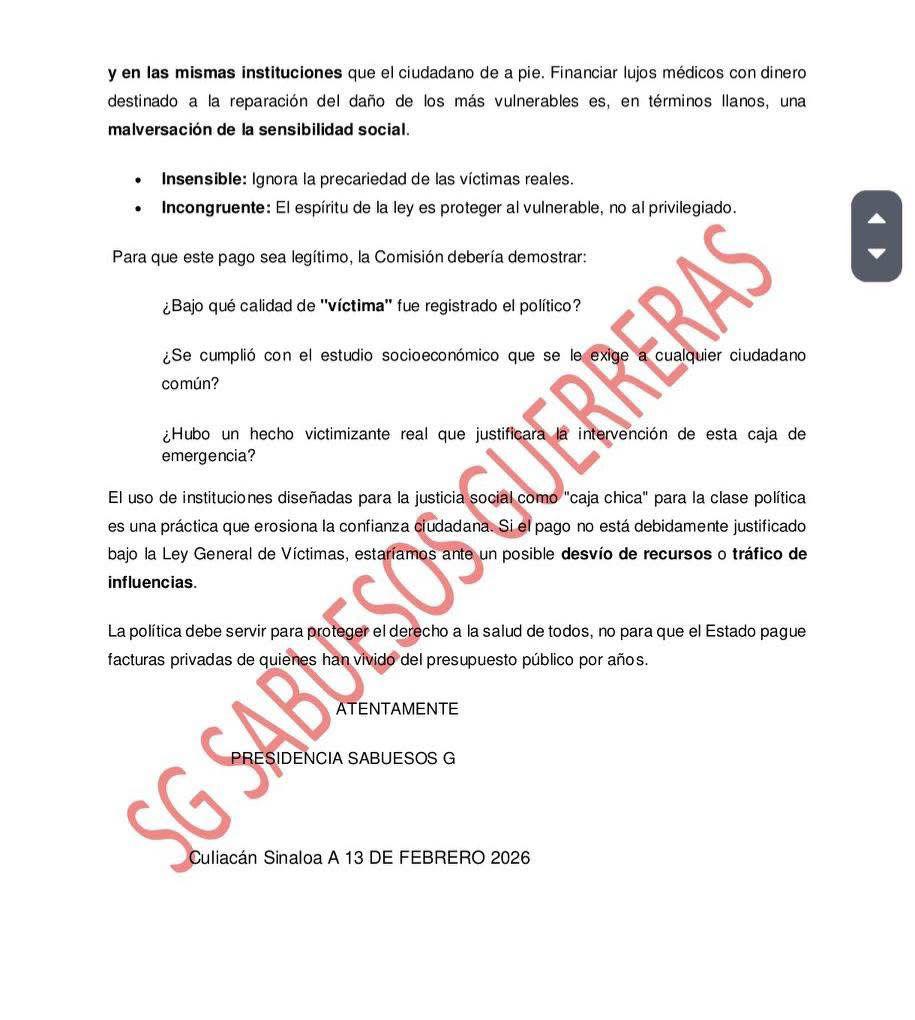 $!Reprocha Sabuesos Guerreras pago de gastos médicos a Sergio Torres con fondos para víctimas