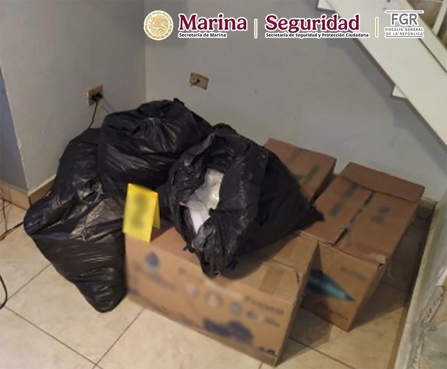 $!Autoridades federales aseguran 150 kilos de metanfetamina en Baja California