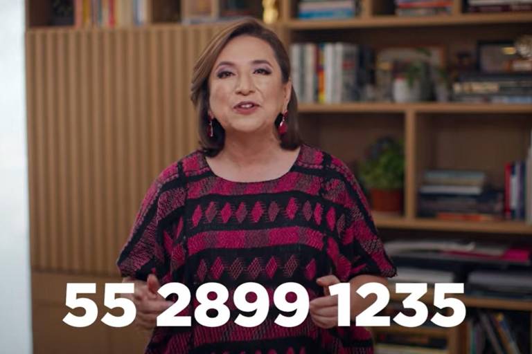 Xóchitl también denuncia filtración de su número telefónico móvil y luego lo publica en video
