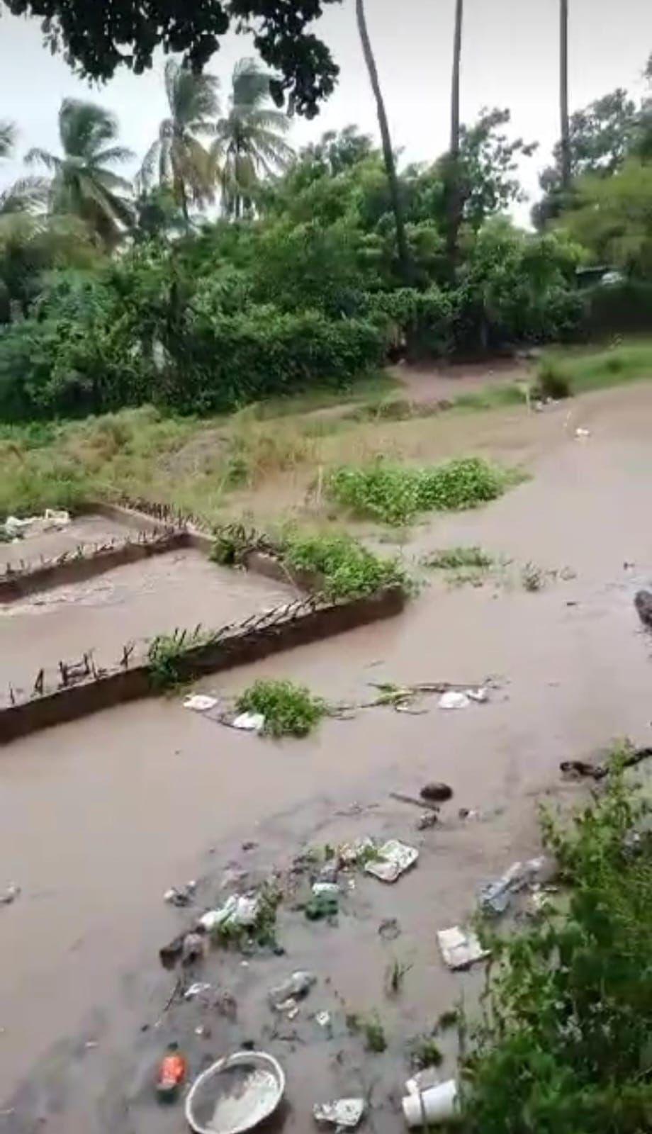 $!Se desborda dren en Costa Rica y arroyo en El Limón de los Ramos; hay 40 evacuados