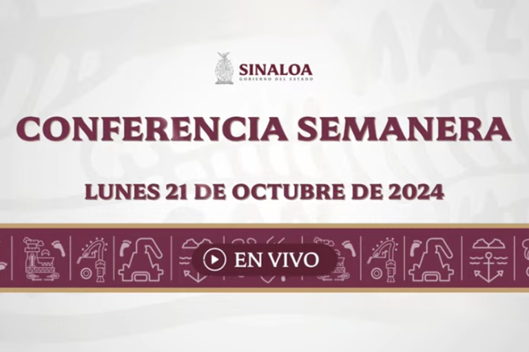 Conferencia semanera del Gobernador Rubén Rocha Moya