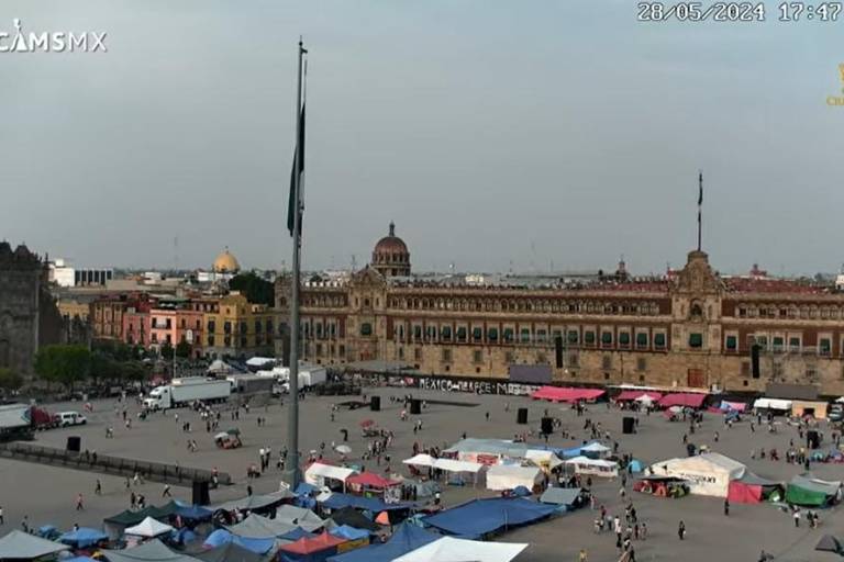 CNTE quitará plantón en Zócalo de CDMX, para que Sheinbaum cierre campaña