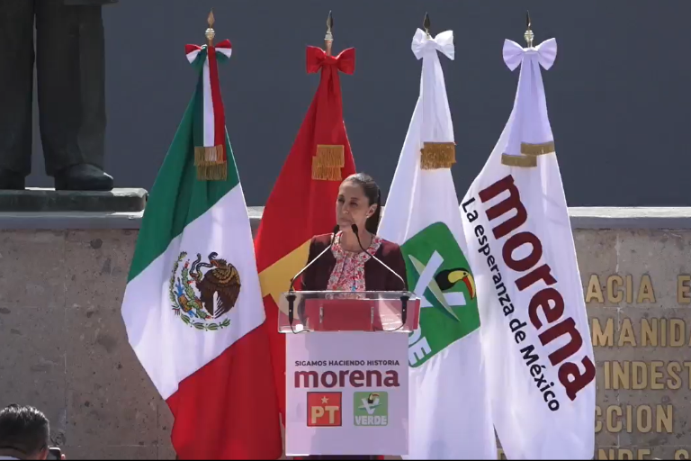 Claudia Sheinbaum se registra ante el INE como candidata presidencial de Morena, PT y PVEM