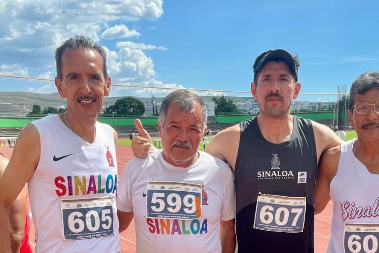 Gana Gilberto Peinado cuatro preseas para Mazatlán, en el Nacional Máster de Atletismo