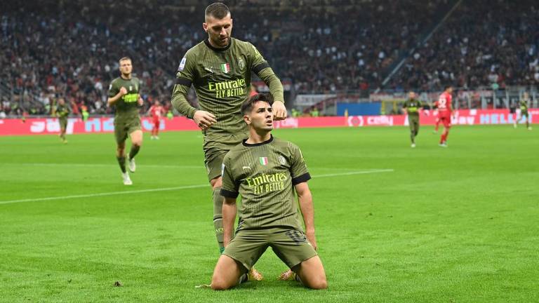 Brahim festeja su doblete.