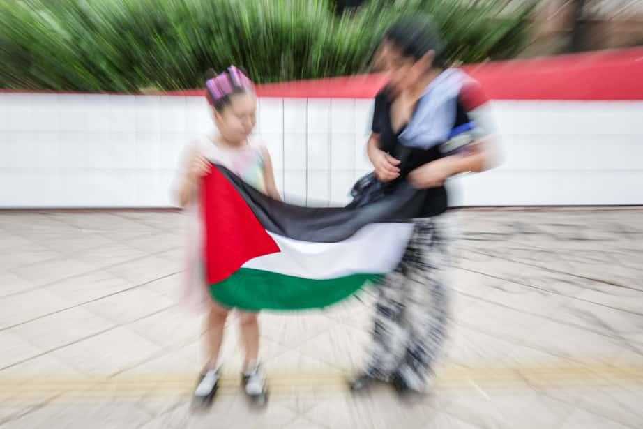 $!Estudiantes en Culiacán se manifiestan para exigir paz en Palestina