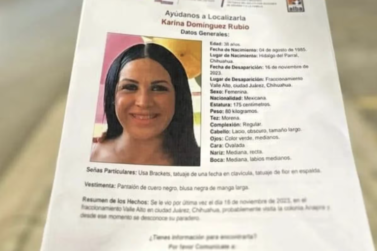 Hallan asesinada a activista, tras 13 días desaparecida, en Ciudad Juárez