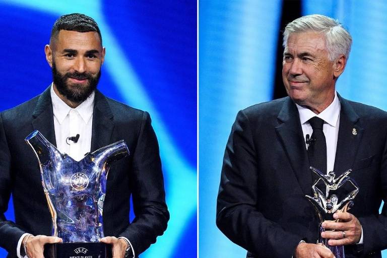Benzema y Ancelotti, lo mejor del año de la UEFA Champions League
