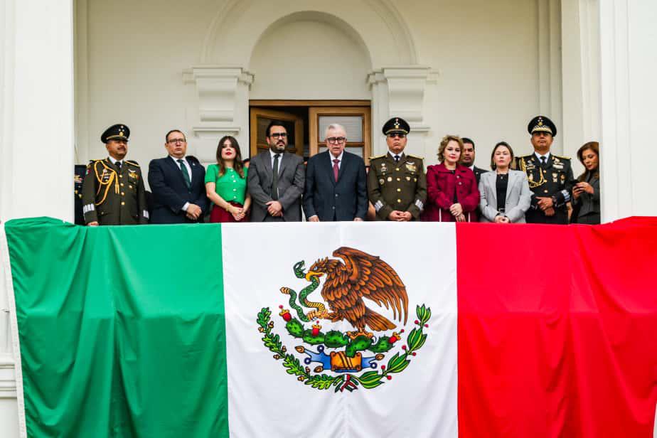 $!Arranca el desfile del 20 de Noviembre en Culiacán bajo resguardo de más de 10 mil efectivos