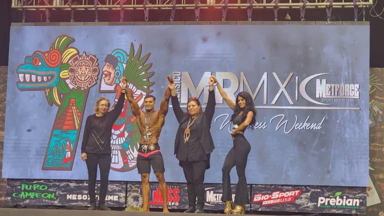 José de Jesús Calvillo González ganó el título absoluto en Mens Physique en el Clásico Mr. México 2025, celebrado en el WTC de la Ciudad de México.