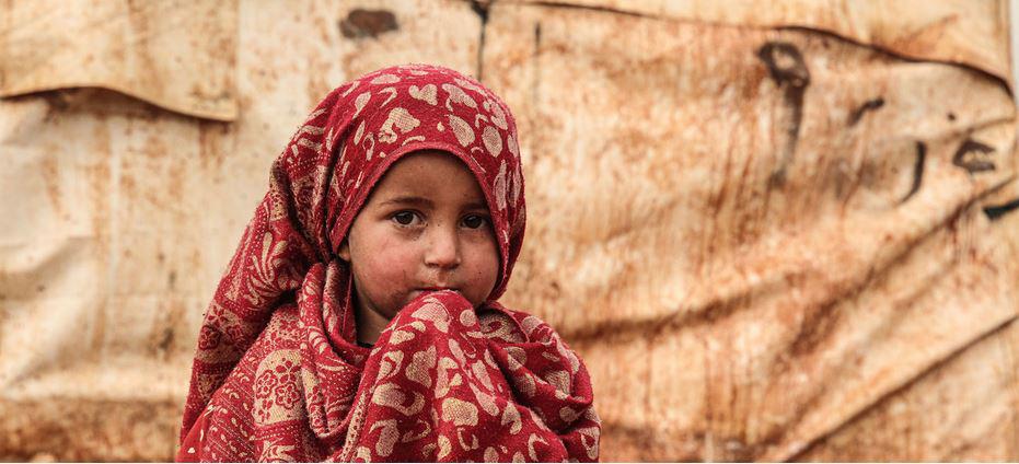 $!Una niña en el campo de desplazados internos de Khair Al-Sham en Siria.