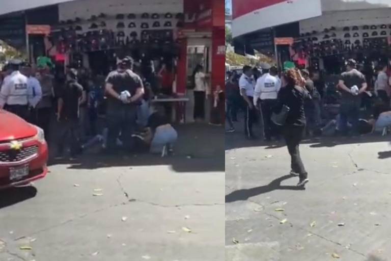 Mujer sale herida tras evitar ser arrollada por camión en Culiacán