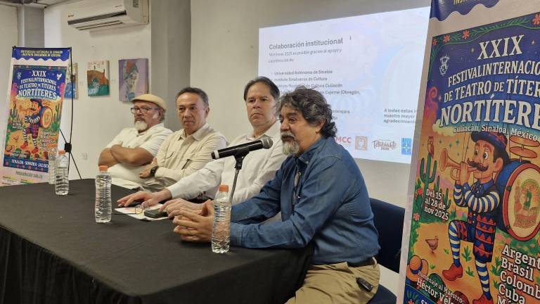 Rodolfo Arriaga, Juan Avilés, Homar Medina y Fernando Mejía dan detalles del festival.