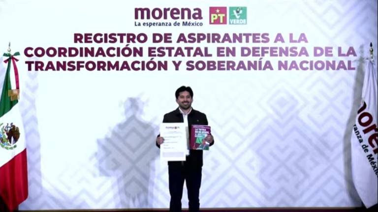Omar López se registra en proceso interno de Morena tras renunciar a Bienestar.