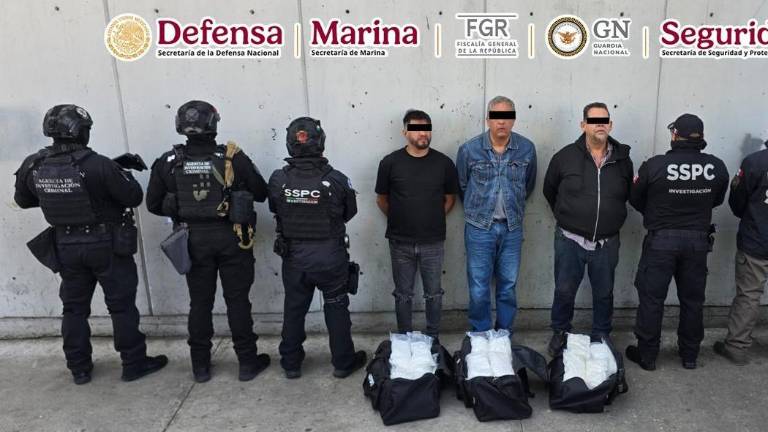 Los detenidos fueron puestos a disposición de las autoridades federales, tras su captura en la Ciudad de México..