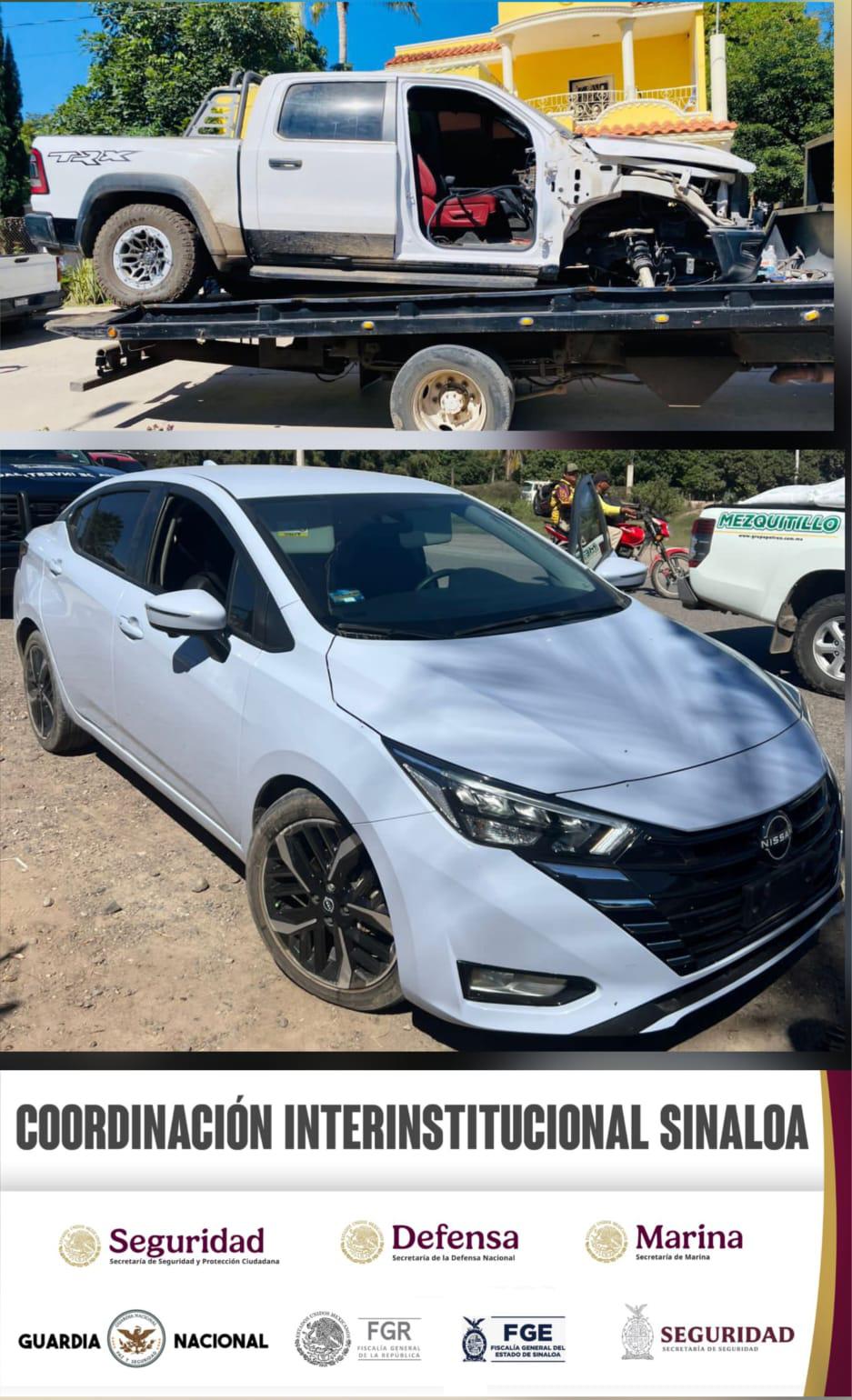 $!Recuperan 8 vehículos robados durante operativo en Eldorado