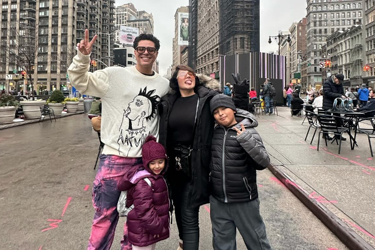 Confirma esposa de Eduin Caz que volvieron y comparte fotos de su viaje a Nueva York
