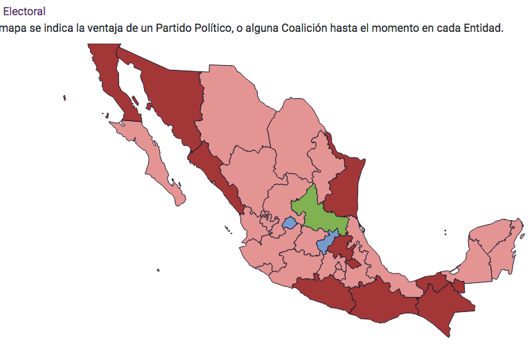 Morena asegura senadurías, diputaciones federales, 24 diputaciones locales y 15 de 20 alcaldías