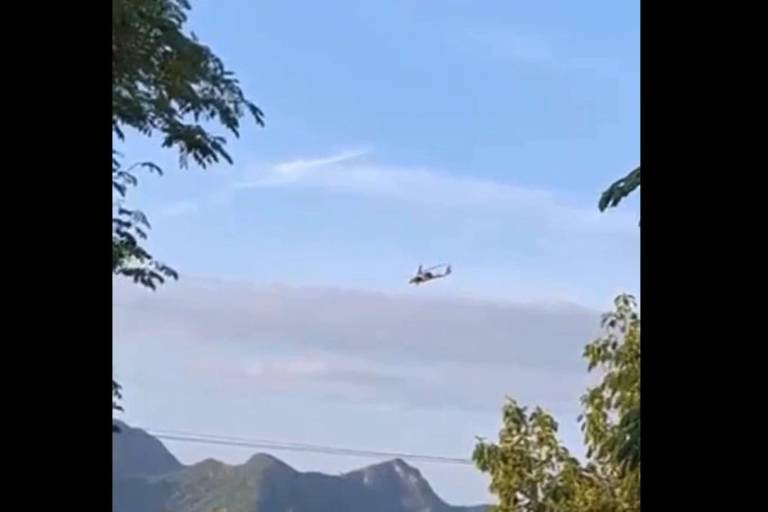 Fuerzas federales despliegan operativo aéreo y terrestre tras enfrentamiento en Tacuichamona, al sur de Culiacán