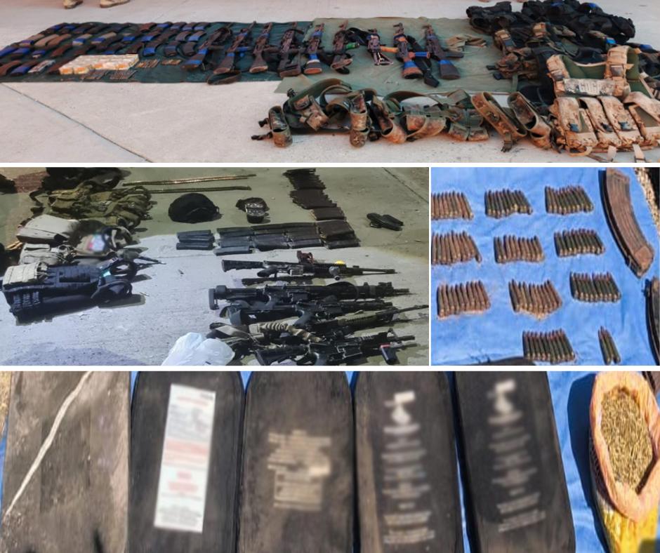 $!Aseguran armamento y explosivos en Mazatlán y Rosario tras operativos federales