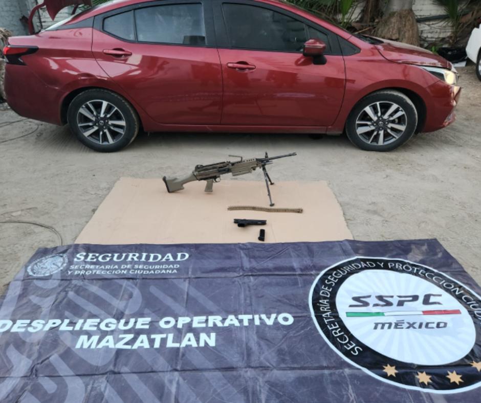 $!Aseguran armamento y explosivos en Mazatlán y Rosario tras operativos federales