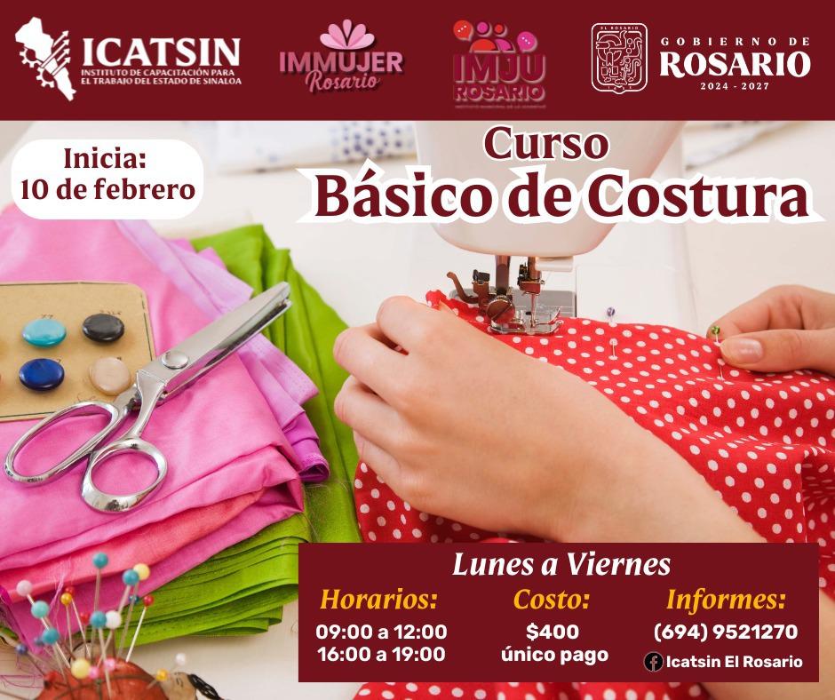 $!Ayuntamiento de Rosario e Icatsin invitan a inscribirse a taller básico de costura