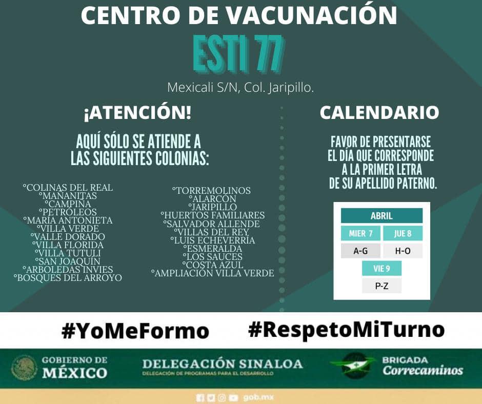 $!Reinicia este miércoles vacunación contra el Covid-19 en Mazatlán