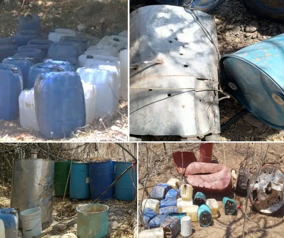 $!Desmantelan laboratorios clandestinos de metanfetamina en Culiacán y Cosalá
