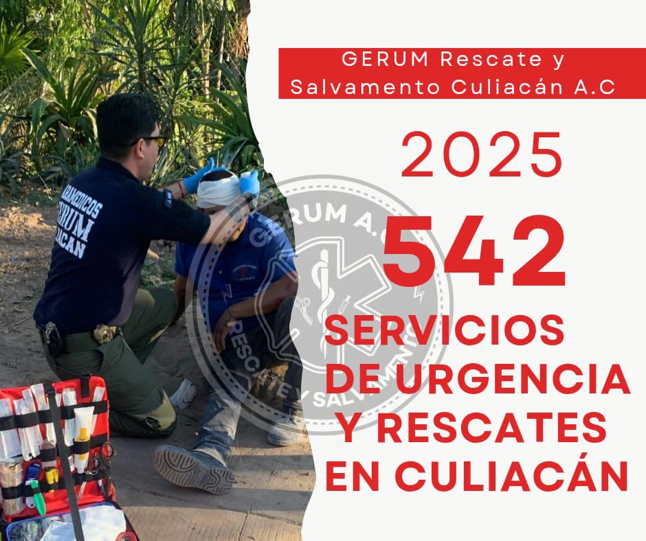 $!Grupo Gerum reporta aumento de 73% en atenciones de primeros auxilios durante 2025 en Culiacán