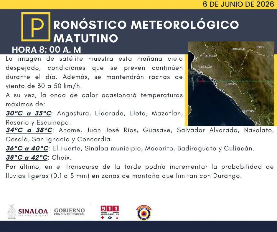 $!Sinaloa bajo fuerte onda de calor; Choix alcanzará los 42 grados este sábado